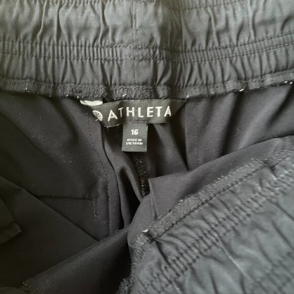 ATHLETA Revive Pant Lightweight Loose fit pant travel Black Size 16 - Picture 9 of 9